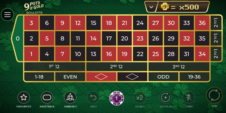 9 Pots of Gold Roulette
