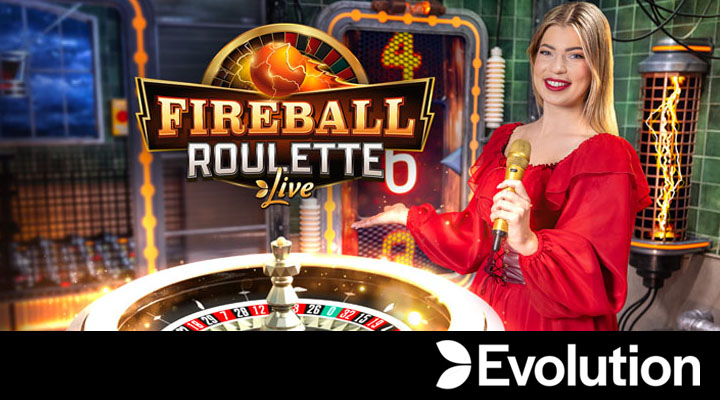 Fireball Roulette live game at UK online casinos