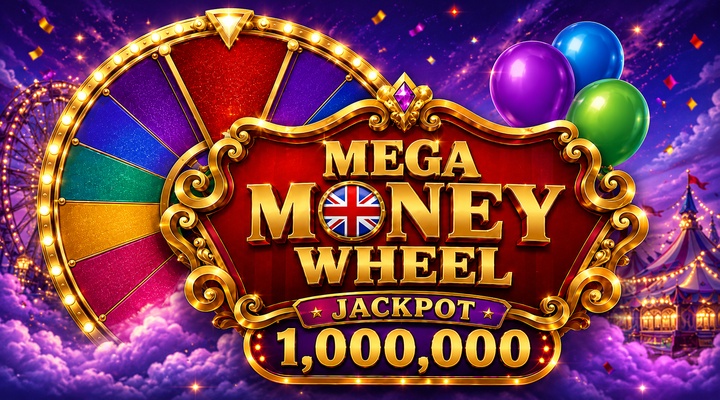 Mega Money Wheel games with a £1 million jackpot in the UK